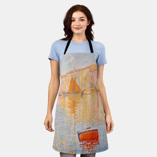 Paul Signac – 赤ブイ，セントトロペス エプロン (着用した状態)