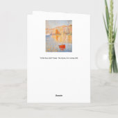 Paul Signac – 赤ブイ,セントトロペス カード (裏面)