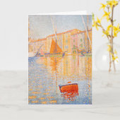 Paul Signac – 赤ブイ,セントトロペス カード (黄色い花)