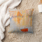 Paul Signac – 赤ブイ，セントトロペス クッション (ブランケット)