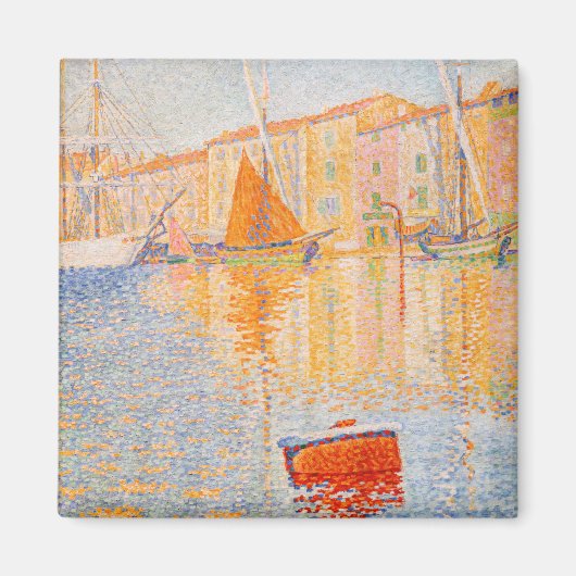 Paul Signac – 赤ブイ,セントトロペス マグネット (正面)