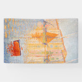 Paul Signac – 赤ブイ，セントトロペス 横断幕 (横)