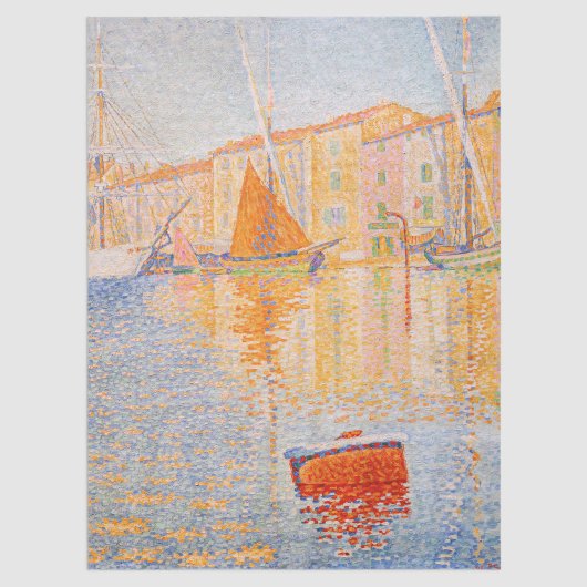 Paul Signac – 赤ブイ，セントトロペス 薄葉紙