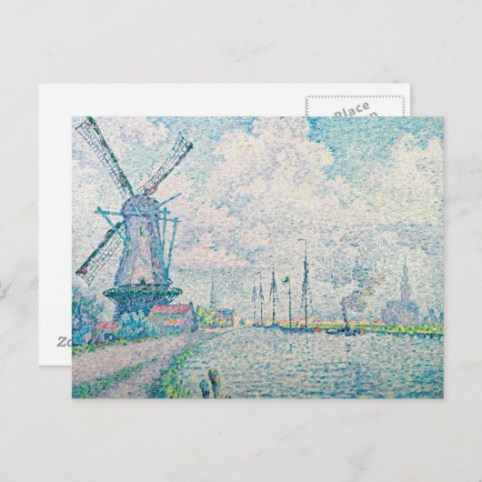 Paul Signac - Canal of Overschie ポストカード (正面/裏面)