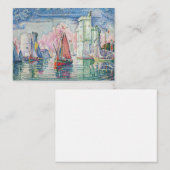 Paul Signac - Entrance of La Rochelle ノートカード (正面/裏面)
