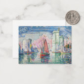 Paul Signac - Entrance of La Rochelle ノートカード (正面/裏面インサイチュ)