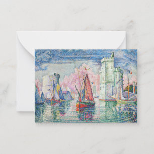 Paul Signac - Entrance of La Rochelle ノートカード
