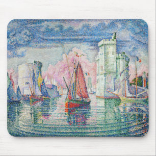 Paul Signac - Entrance of La Rochelle Harbor マウスパッド