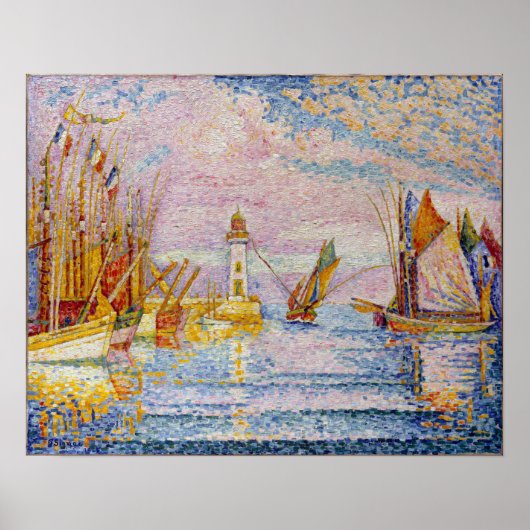 Paul Signac Lighthouse at Groix ポスター (正面)