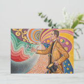 Paul Signac - M Felix Feneonのポートレート, Opus 217 サンキューカード (スタンド正面)