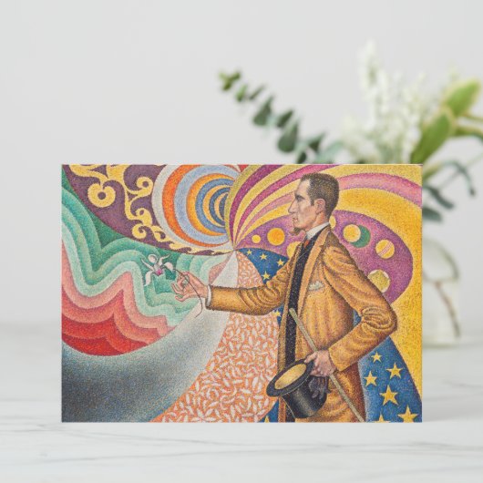 Paul Signac - M Felix Feneonのポートレート, Opus 217 サンキューカード (スタンド正面)