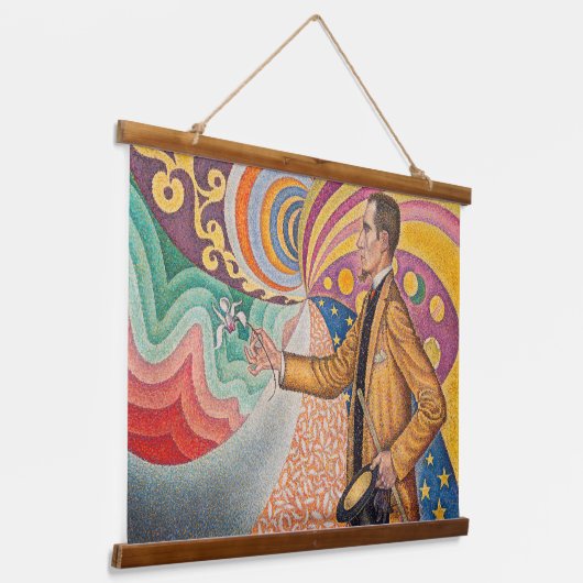 Paul Signac - M Felix Feneonのポートレート, Opus 217 吊り下げ型タペストリー (傾斜あり)