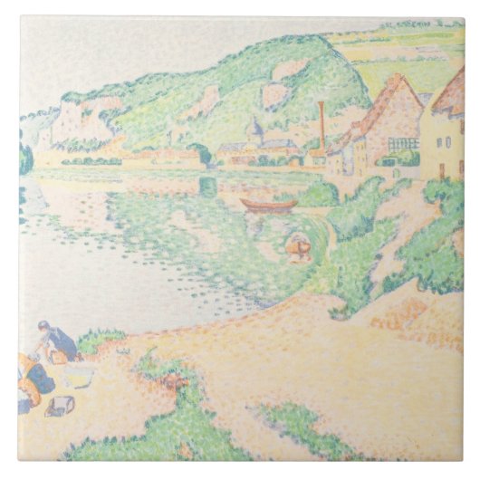 Paul Signac - The Andelys タイル (正面)