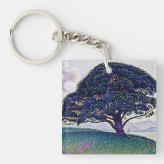 Paul Signac - The Bonaventure Pine キーホルダー (正面)