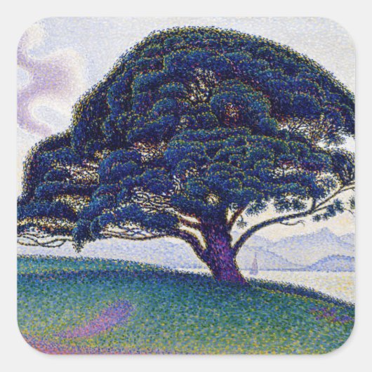 Paul Signac - The Bonaventure Pine スクエアシール (正面)