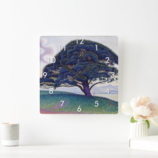 Paul Signac - The Bonaventure Pine スクエア壁時計 (ホーム)