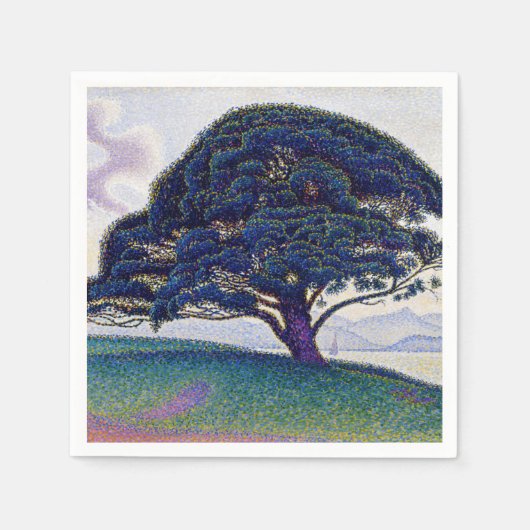 Paul Signac - The Bonaventure Pine スタンダードカクテルナプキン (正面)