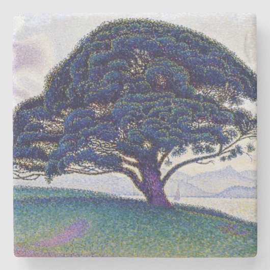 Paul Signac - The Bonaventure Pine ストーンコースター (正面)