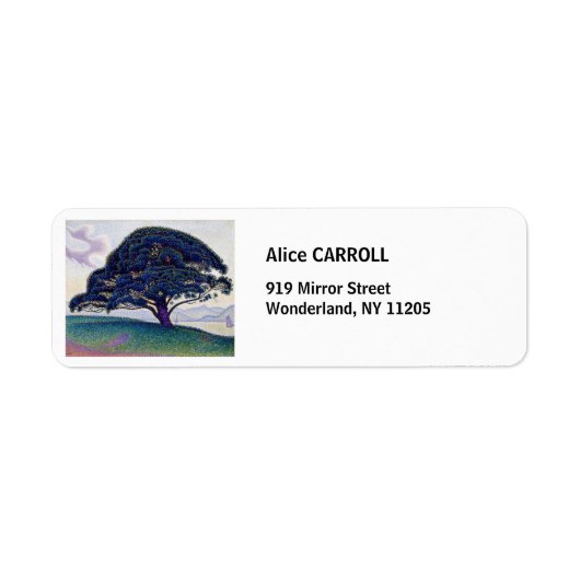 Paul Signac - The Bonaventure Pine ラベル (正面)