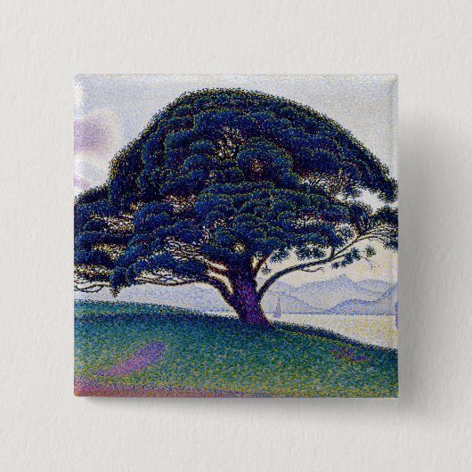 Paul Signac - The Bonaventure Pine 缶バッジ (正面)
