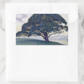 Paul Signac - The Bonaventure Pine 長方形シール (バッグ)
