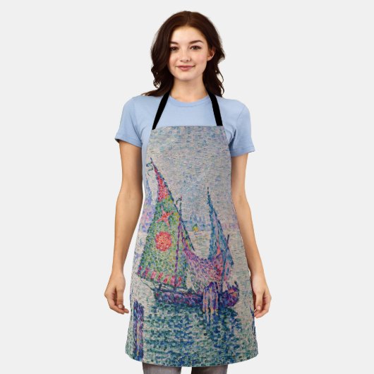 Paul Signac - The Green Sail エプロン (着用した状態)