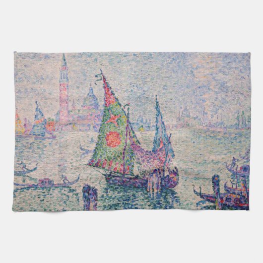 Paul Signac - The Green Sail キッチンタオル (横)