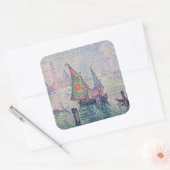 Paul Signac - The Green Sail スクエアシール (封筒)