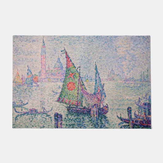 Paul Signac - The Green Sail ドアマット (正面)