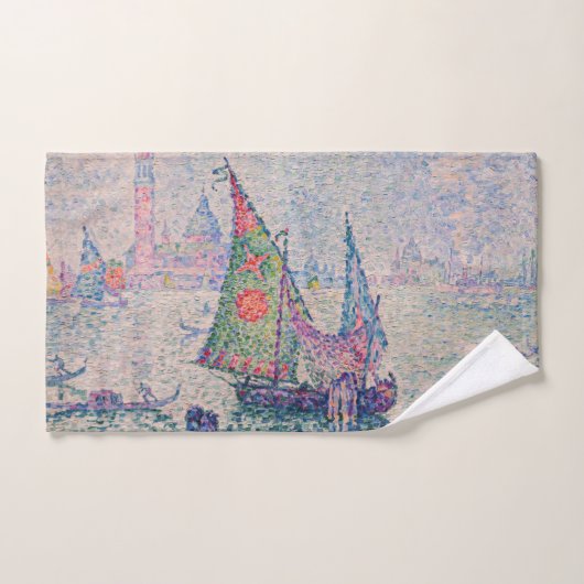 Paul Signac - The Green Sail バスタオルセット (ハンドタオル)