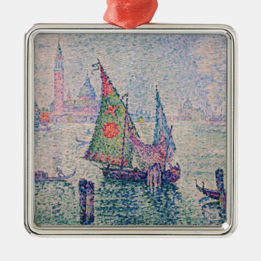 Paul Signac - The Green Sail メタルオーナメント (正面)