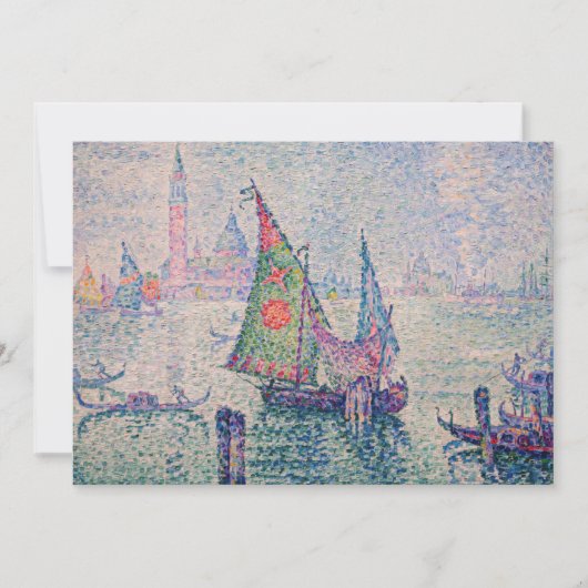 Paul Signac - The Green Sail 招待状 (正面)