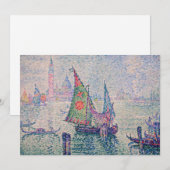 Paul Signac - The Green Sail 招待状 (正面/裏面)
