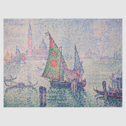 Paul Signac - The Green Sail 薄葉紙 (正面)