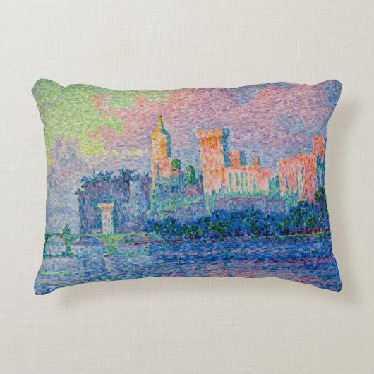 Paul Signac - The Papal Palace, Avignon アクセントクッション (正面)