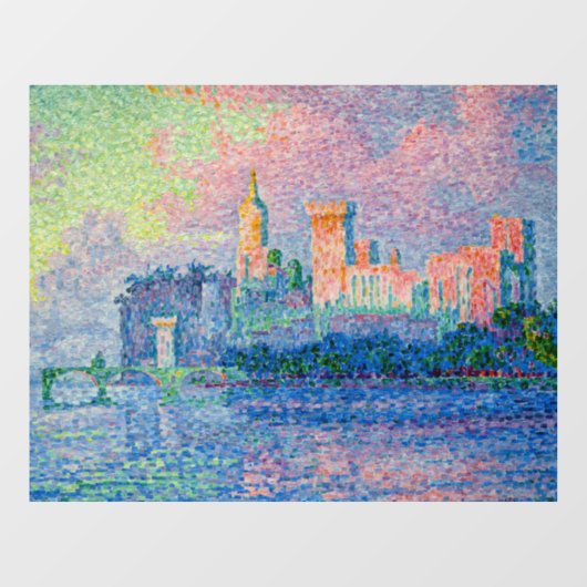 Paul Signac - The Papal Palace, Avignon ウィンドウサイン (シート)