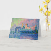 Paul Signac - The Papal Palace, Avignon カード (黄色い花)