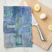 Paul Signac - The Papal Palace, Avignon キッチンタオル (四つ折り)