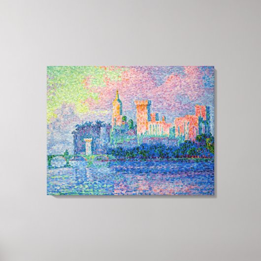 Paul Signac - The Papal Palace, Avignon キャンバスプリント (正面)