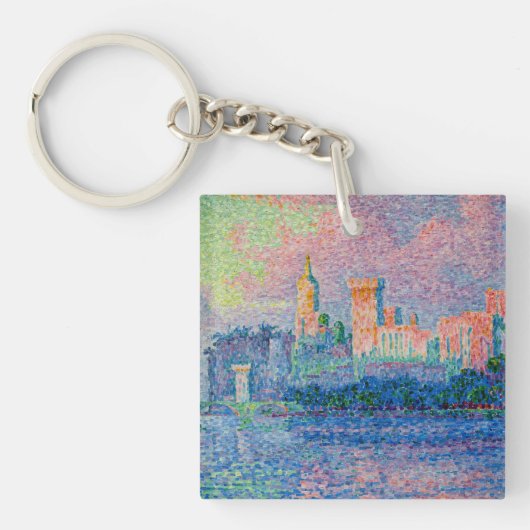 Paul Signac - The Papal Palace, Avignon キーホルダー (正面)