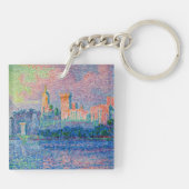 Paul Signac - The Papal Palace, Avignon キーホルダー (裏面)
