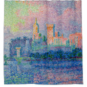 Paul Signac - The Papal Palace, Avignon シャワーカーテン (正面)