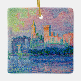 Paul Signac - The Papal Palace, Avignon セラミックオーナメント