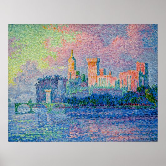 Paul Signac - The Papal Palace, Avignon ポスター (正面)