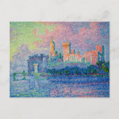 Paul Signac - The Papal Palace, Avignon ポストカード (正面)