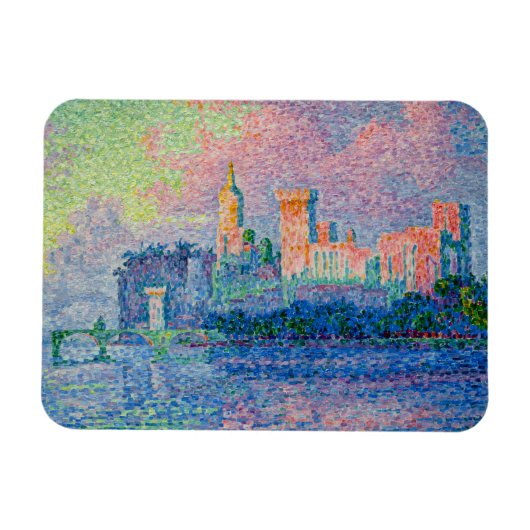 Paul Signac - The Papal Palace, Avignon マグネット (横)
