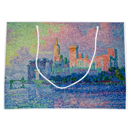 Paul Signac - The Papal Palace, Avignon ラージペーパーバッグ (正面)
