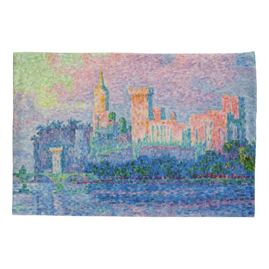Paul Signac - The Papal Palace, Avignon 枕カバー (裏面)