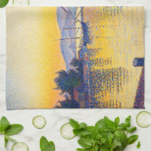 Paul Signac - The Port at Sunset, Opus 236 キッチンタオル (折り畳み)