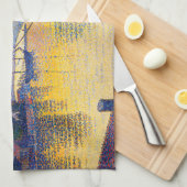 Paul Signac - The Port at Sunset, Opus 236 キッチンタオル (四つ折り)